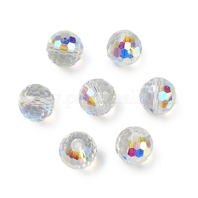 Transparent Electroplate Glass Beads&nbsp;EGLA-N002-31-G10-1