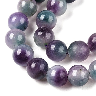 Dyed Natural White Jade Beads Strands&nbsp;G-T138-10mm-210-4-1