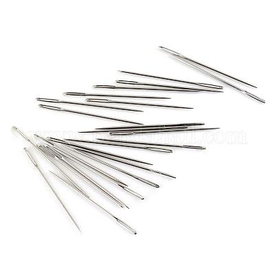アイアン製針  プラチナ  52x1mm  穴：9x0.5mm  約24個/袋&nbsp;IFIN-R219-10-1
