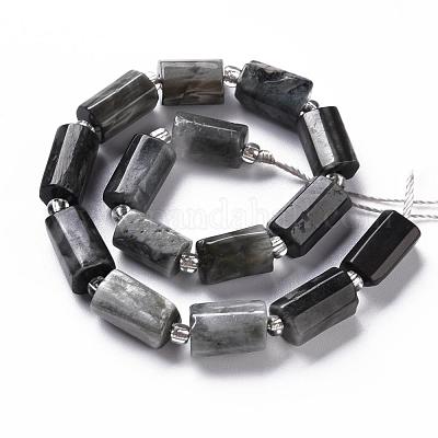 Natural Hawk's Eye Beads Strands&nbsp;G-S345-8x11-009-1