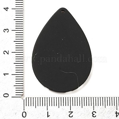 アクリルパーツ  水玉模様で  オーバル  38.5x26.5x2.5mm  穴：1.5mm&nbsp;FIND-M046-02A-1