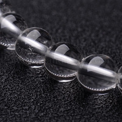 Natural Crystal Round Beaded Stretch Bracelets&nbsp;BJEW-F202-07-1