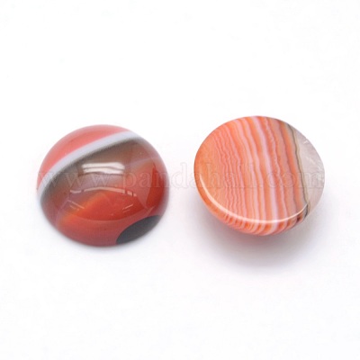 ナチュラルバンデッドキャノピー  染め＆加熱  半円  12x5~6mm&nbsp;G-P393-R40-12mm-1