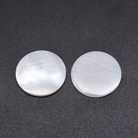 ピンクシェルカボション  フラットラウンド  20x1mm&nbsp;SSHEL-E567-13A-1