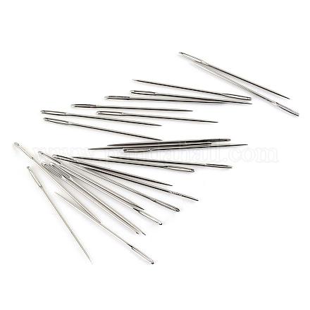 アイアン製針  プラチナ  52x1mm  穴：9x0.5mm  約24個/袋&nbsp;IFIN-R219-10-1