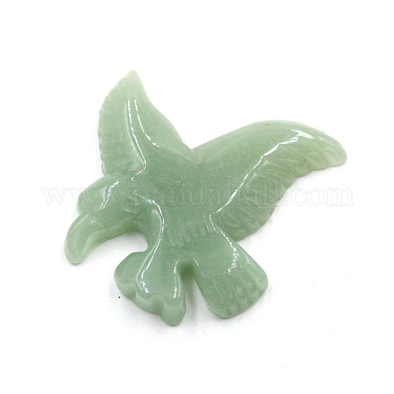 Carved Natural Green Aventurine Pendants PW-WG41647-05-1