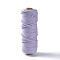 Cotton String Threads, Macrame Cord, Decorative String Threads, for DIY Crafts, Gift Wrapping and Jewelry Making, Lilac, 3mm, about 54.68 yards(50m)/roll