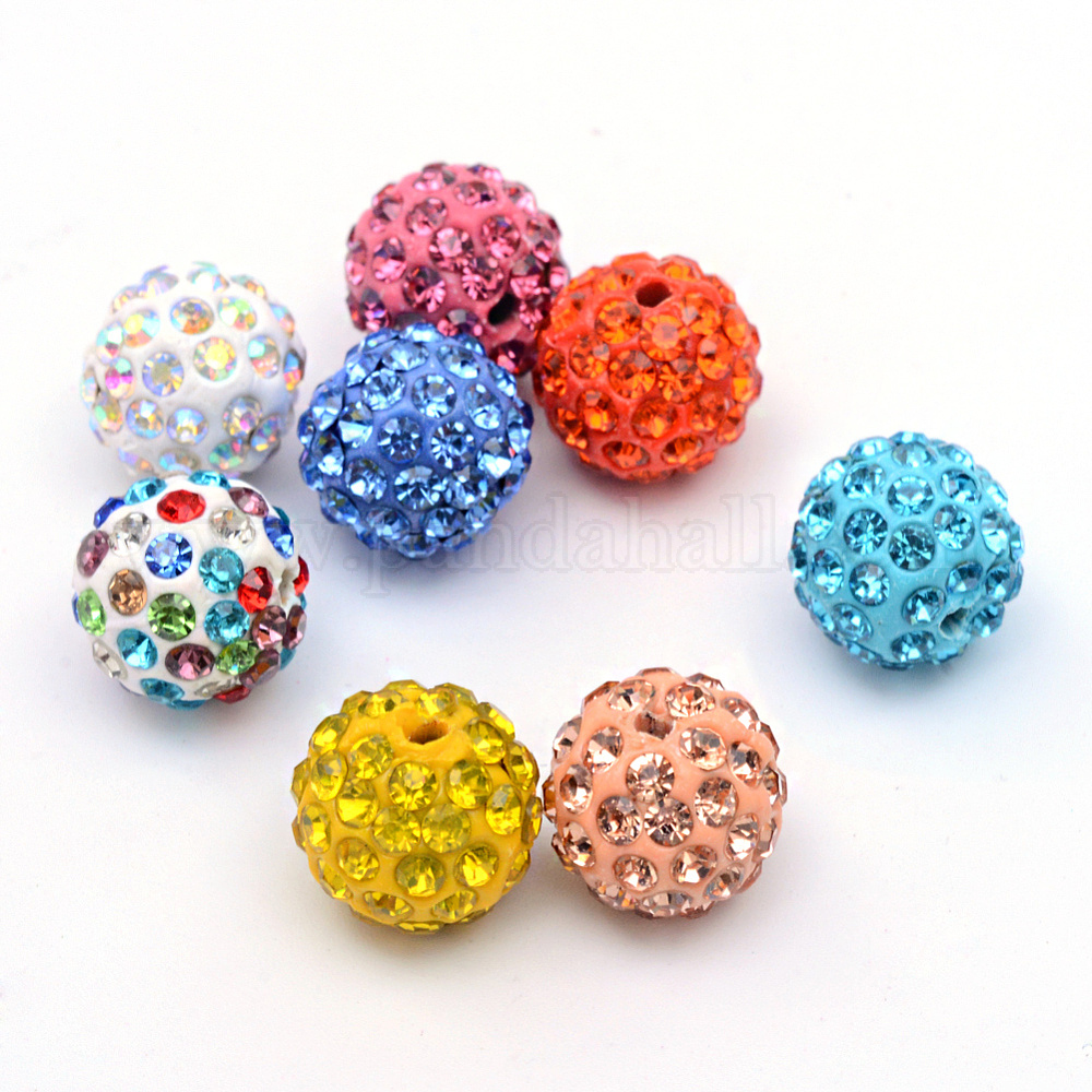 Wholesale Polymer Clay Pave Rhinestone Beads - Pandahall.com
