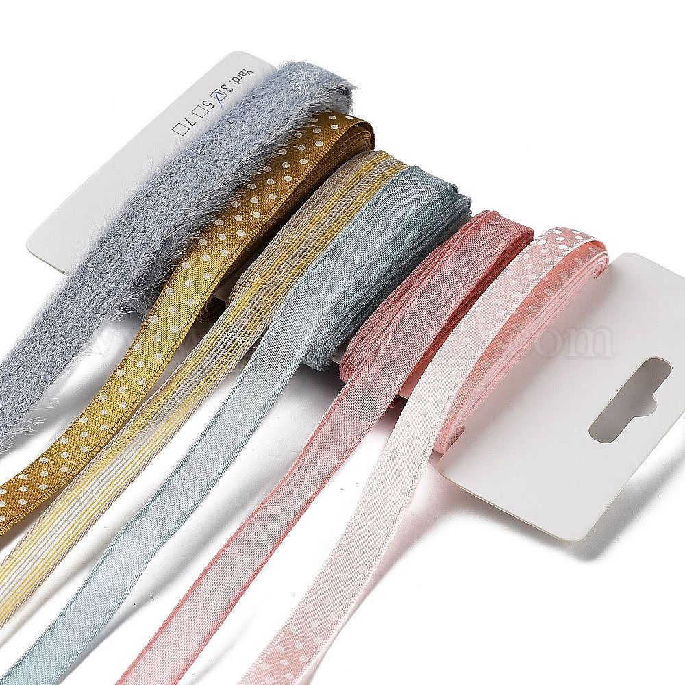 Wholesale 18 Yards 6 Colors Polyester Ribbon - Pandahall.com