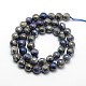 Electroplate Natural Labradorite Beads Strands&nbsp;G-L150-14mm-01-2