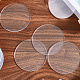透明アクリル板  フラットラウンド  透明  76x3mm&nbsp;DIY-WH20007-311B-7