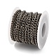 チタンカーブチェーン  溶接されていない  スプールで  生（メッキなし）  6x4.5x1mm&nbsp;CHS-A021-01B-2
