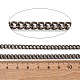チタンカーブチェーン  溶接されていない  スプールで  生（メッキなし）  6x4.5x1mm&nbsp;CHS-A021-01B-3