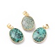 Natural Gemstone Pendants&nbsp;G-G845-06-2
