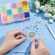 ガラスシードビーズ15色  セイロン  ラウンド  ミックスカラー  3mm  穴：1mm  約450pcs / 20g /コンパートメント  約6750個/箱&nbsp;SEED-PH0012-07-3