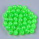 透明プラスチックビーズ  ラウンド  ライム  6x5.5mm  穴：1.8mm  約5000個/500g&nbsp;KY-T005-6mm-636-1