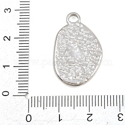 304ステンレスペンダント  ハンマー仕上げの楕円形にハート型のチャーム付き  ステンレス鋼色  26x17x3mm  穴：3mm&nbsp;SA-CBA6E67-12P-02