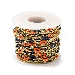 Handmade Enamel Lip Link Chains&nbsp;CHC-M024-05G-03