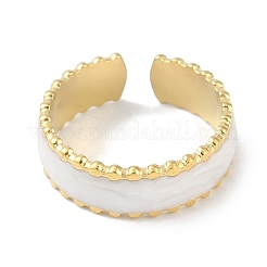 Ion Plating(IP) 304 Stainless Steel Enamel Cuff Finger Rings&nbsp;RJEW-L107-083G-01