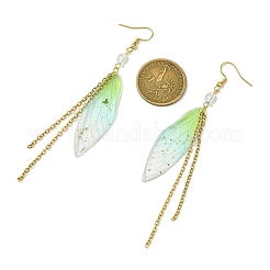 Resin Wing Dangle Earrings&nbsp;EJEW-JE06256