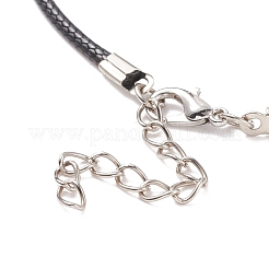 Natural Mixed Gemstone Chips Braided Tree of Life Pendant Necklaces&nbsp;NJEW-JN03886-02