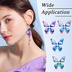 DIY Epoxy Resin Wings Pendants Dangle Earring Making Kits&nbsp;DIY-TA0013-31