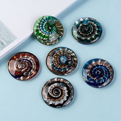 Handmade Silver Foil Lampwork Pendants&nbsp;FOIL-S116-1-B