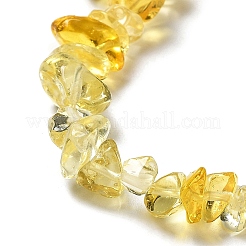 手作りランプワークビーズ連売り  チップ  きいろ  2.5~8x6~15x5~8mm  穴：0.9mm  31.10~31.50''（79~80センチメートル）&nbsp;G-M205-82