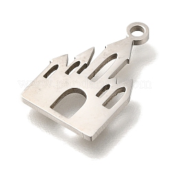 201 Stainless Steel Pendants&nbsp;STAS-R136-11P