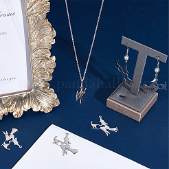 10Pcs Halloween 201 Stainless Steel Pendants&nbsp;STAS-SC0005-14