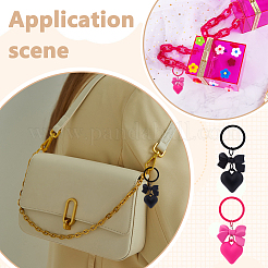 4Pcs 2 Colors Alloy Keychains&nbsp;KEYC-UN0002-29
