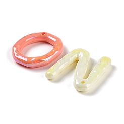 UV Plating Opaque Acrylic Pendants&nbsp;OACR-A027-13