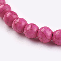 Synthetic Turquoise Beads Strands&nbsp;TURQ-G106-8mm-02K