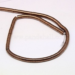 Electroplate Non-magnetic Synthetic Hematite Beads Strands&nbsp;X-G-J164A-3mm-01