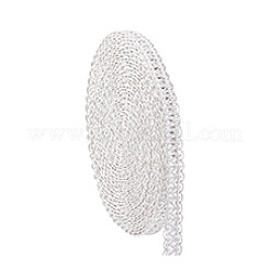 衣服アクセサリー用のPVCリボン  フローラルホワイト  5/8インチ（16mm）  約13.12ヤード（12m）/ pc&nbsp;OCOR-WH0082-432