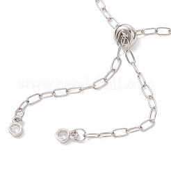 2.5MM 304 Stainless Steel Paperclip Chain Slider Bracelet Making&nbsp;AJEW-JB01557-02