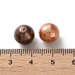 ファセットラウンドシェルパールビーズ  ミックスカラー  10mm  穴：0.6mm&nbsp;BSHE-XCP0001-78B