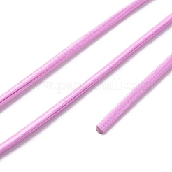 PUレザー糸コード  フラット  DIYのジュエリーには  プラム  2x1mm  約109.36ヤード（100m）/バンドル&nbsp;AJEW-R005-A01-01