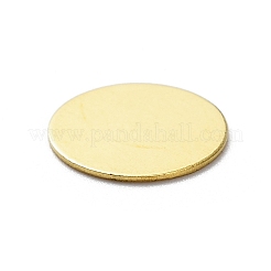 真鍮シート  ブローチ台座製作用  フラットラウンド  生（メッキなし）  10x0.5mm&nbsp;FIND-WH0036-50G-01-A