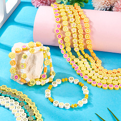 9 Strands 9 Styles Handmade Polymer Clay Bead Strands&nbsp;CLAY-TA0001-74