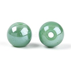 Electroplate Round Glass Beads Strands&nbsp;EGLA-T029-07F