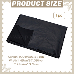 Puイミテーションレザー生地  DIYクラフト製作用品  ブラック  1000x1450x0.5mm&nbsp;DIY-WH0622-233A