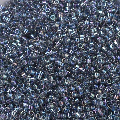 MIYUKIデリカビーズ  シリンダー  日本製シードビーズ  11/0  （db0179)透明グレーab  1.3x1.6mm  穴：0.8mm  約2000PCS /ボトル  10 G /ボトル&nbsp;SEED-JP0008-DB0179