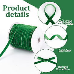 50 Yards Single Face Velvet Ribbin&nbsp;OCOR-WH0086-41A