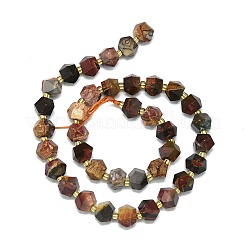 Natural Map Stone/Picasso Stone/Picasso Jasper Beads Strands&nbsp;G-I376-A58-01