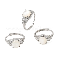 Brass Micro Pave Cubic Zirconia Finger Rings&nbsp;CU-CBA260E-06P