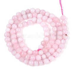 Dyed Natural White Jade Beads Strands&nbsp;X-G-T139-4mm-60-04