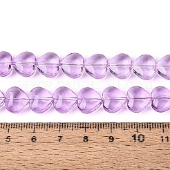 Baking Paint Transparent Glass Beads Strands&nbsp;DGLA-N021-01B-05