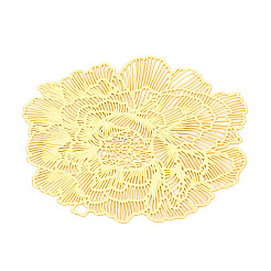Brass Filigree Big Pendants&nbsp;KKC-T003-14G