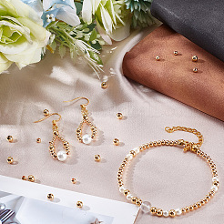 3 Styles Brass Round Spacer Beads&nbsp;KK-AR0003-68